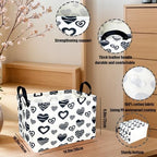 Valentine's Day Basket Gift for Empty Cute Heart Large Storage Bin for Kid and - Image 5