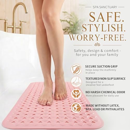 Yimobra Bathtub Mat Non Slip, Long Anti Slip Bath Tub Mat - Image 4