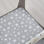 Pack and Play Sheets, 4 Pack Mini Crib Sheets, Stretchy Playard Fitted Sheet - Image 2