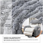Recliner Chair Covers 4-Pieces Recliner Slipcovers Lazy Boy Chair Covers - Image 2