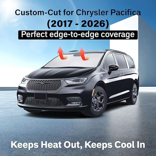 EcoNour Windshield Sunshade for Chrysler Pacifica 2017-2024 2025 2026 - Image 2