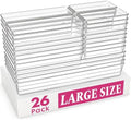 Criusia Large Drawer Organizer Bins 26 Pack | Complete 5 Size Clear Plastic by Criusia