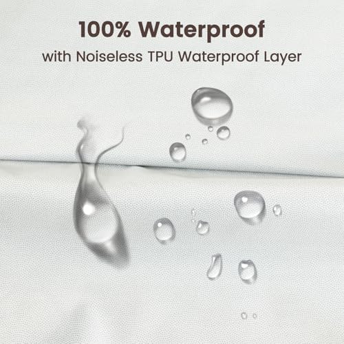 david's kids Waterproof Mini Crib Sheets, 2 Pack Ultra Soft Breathable Mini - Image 3