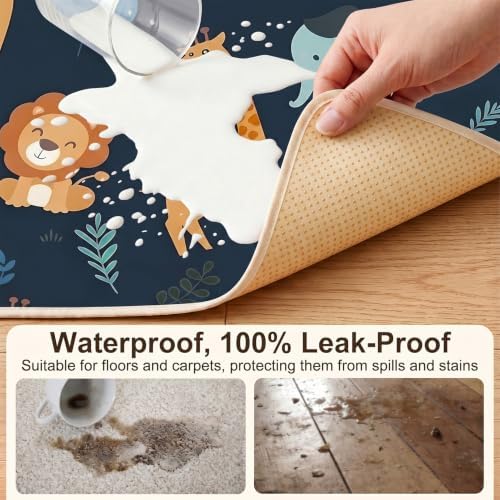 Basumee Splat Mat for Under High Chair, Waterproof & Mess-Proof Floor Mat - Image 2