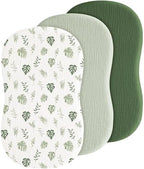 3 Pack Baby Muslin Bassinet Sheets by Coreeky