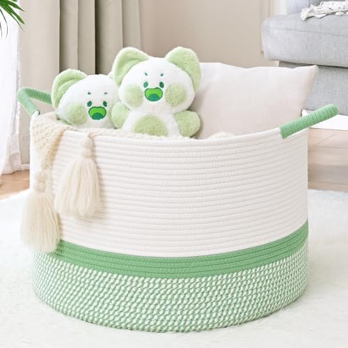 67L Large Blanket Basket, Woven Baskets by Degeyoyo
