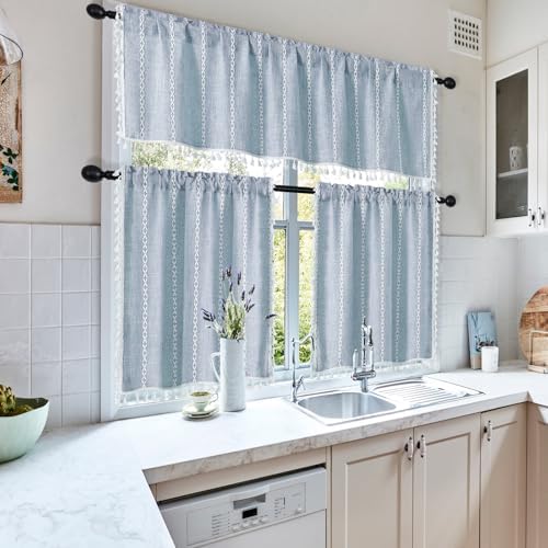MitoVilla Boho Farmhouse Kitchen Valances - Image 2