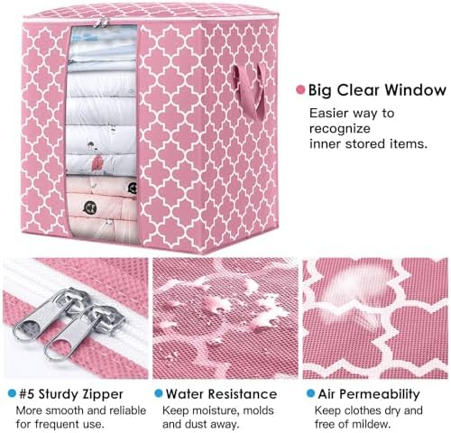 Storage Bags 8 Pack 100L Clothes Organization and Storage Containers - Image 3