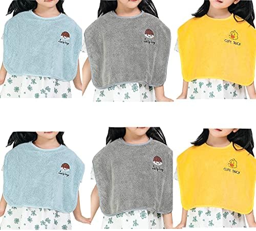 6 Pack Baby Bibs for Girls or Boys, Toddler Bibs for Feeding by RAXIFUHealthLiving