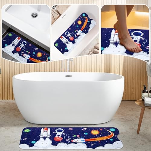 Baby Bath Mat for Tub Non Slip Kids Bathtub Mat Extra Long 40X16 Inch Toddler - Image 5