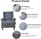 NILUOH Wingback Chair Covers 2-Piece, Armchair Slipcovers - Image 2