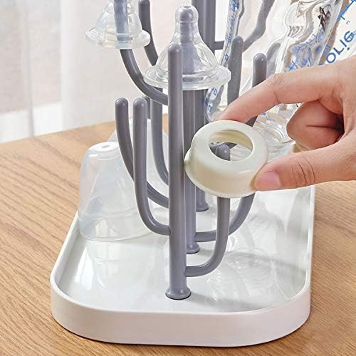 Baby Bottle Drying Rack with Base, Creative Tree Branch Baby Bottle Dryer Holder - Image 6