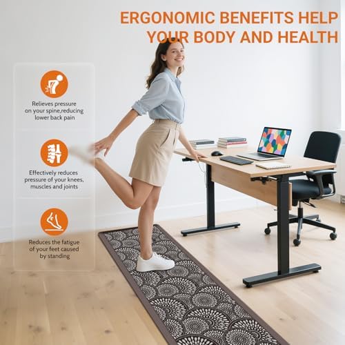 Mattitude Kitchen Mat, 17.3x60in Heavy Duty Ergonomic Comfort Foam Standing - Image 6