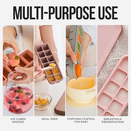 0.5 oz/12 Sections Silicone Ice Cube Freezer Tray - Image 6