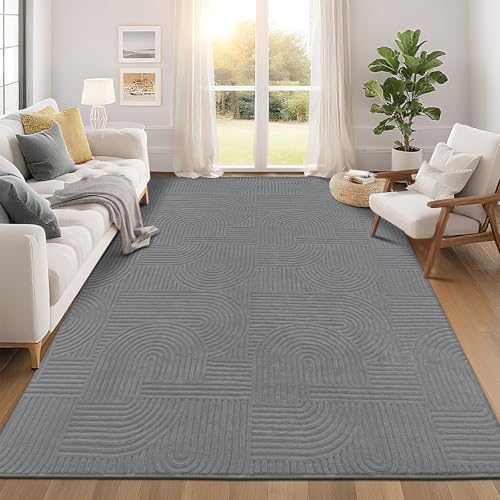 Pauwer 8x10 Area Rugs for Living Room, Modern Non Slip Washable Rug by Pauwer