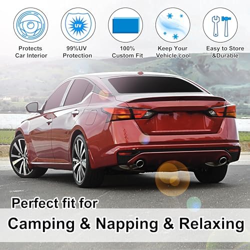 TINGLU 6PCS Window Shades for Nissan Altima 2019-2024 2025 Accessories Car Side - Image 6