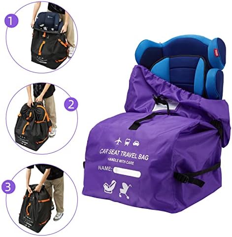 Clearworld Foldable Car Seat Travel Bag, Gate Check Backpack - Image 7
