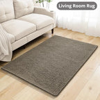 Chenille Bathroom Rug 40"x60" Taupe, Large Plush Bath Mat - Image 7