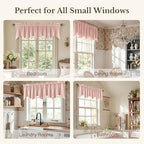 StangH Pink Spring Decor Velvet Window Valance 52x18 Inch, 1 Panel - Image 6