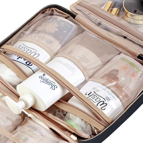 NISHEL Travel Toiletry Bag for women, Portable Hanging makeup Organizer - Image 6