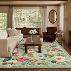 9x12 Area Rugs for Living Room: Washable Bedroom Rug Lightweight Non Slip Low - Image 2