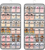 Dual-sided Baby Shoe Organizer Closet Hanging Toddler Shoes Storage by TEMUORG