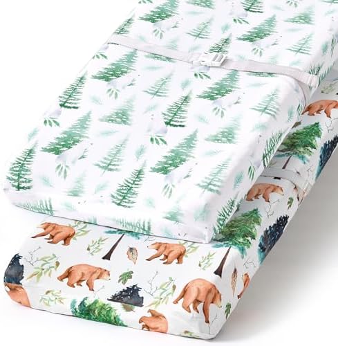 BROLEX Changing Pad Covers for Baby: Boy Girls Ultra Stretchy Soft 2 Pack by BROLEX