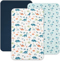 david's kids 3 Pack Mini Crib Sheets, Soft Breathable Premium Pack N Play Sheets by davidskids