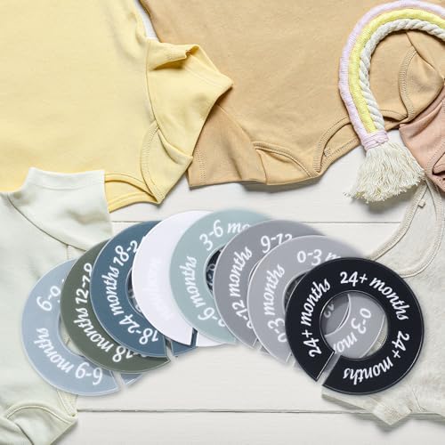 8 Pcs Infant Closet Dividers Nursery, Cool Colors - Image 4