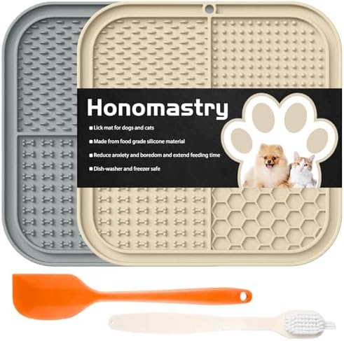Lick Mat for Dogs, Premium Lick Pad by Honomastry