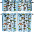 Dinosaur Valance Curtains for Boys Girls Room, ABC Alphabet Dinosaur Pattern by Unknown