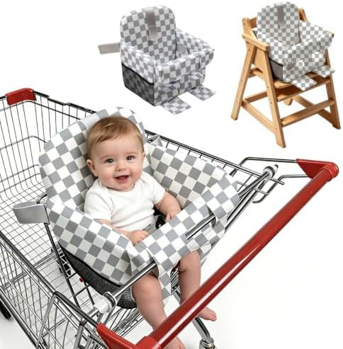 Shopping Cart Cover for Baby, Baby High Chair Cover, Grocery cart Cover by Unknown