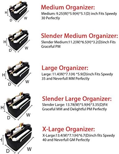 LEXSION Felt Purse Organizer Insert, Tote Bag Shaper Dividers - Image 2