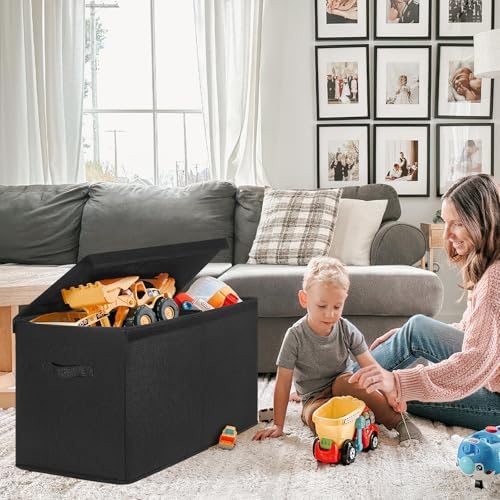 INDRESSME 85L Large Toy Storage Box, Lid & Dividers - Image 3