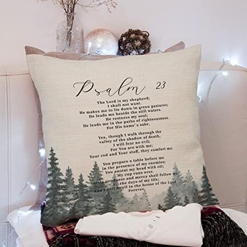 KongMoTree Bible Verse Throw Pillow Cover Cushion Case, Blessing Gift, - Image 2