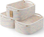3 Pack Small Storage Baskets for Organizing, 11.8×7.8×5.1" by MaxuniTechLife