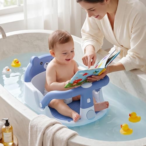 Baby Bath Seat for Babies 6 Months & up Non-Slip Toddler Bath Seats for Sitting - Image 2