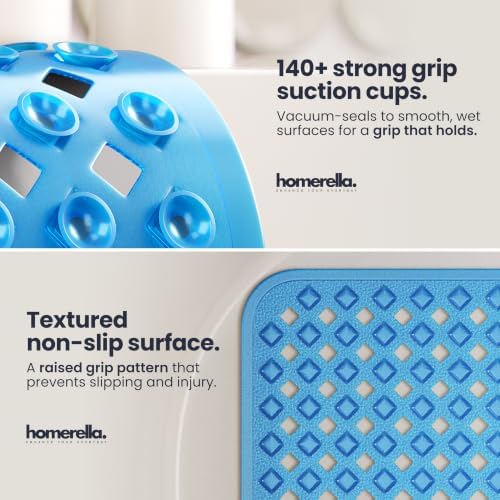 homerella Bathtub Mat Non Slip 28x16 Shower Mat Non Slip Anti Mold BPA Free - Image 2