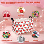 Valentine's Day Basket Gift for Empty Cute Heart Large Storage Bin for Kid and - Image 6