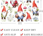 Shower Mat Non Slip 26.8 x 15.1 Inches, Gnomes and Flower Bathtub Mat Shower - Image 4
