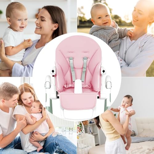 Baby High Chair Cover, PU Leather, Soft Padding, Highchair Seat Cushion - Image 3