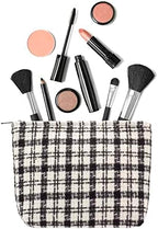 PAZIMIIK Makeup Bags for Purse Zipper Cosmetic Pouch Large Travel Canvas Make - Image 3