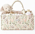 Blissful Diary Floral Diaper Caddy Organizer Storage Basket, Pastoral Daisy by BlissfulDiary