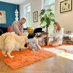 OLANLY 3x5 Machine Washable Small Bedside Rug, Soft Fluffy Shaggy Rugs - Image 7