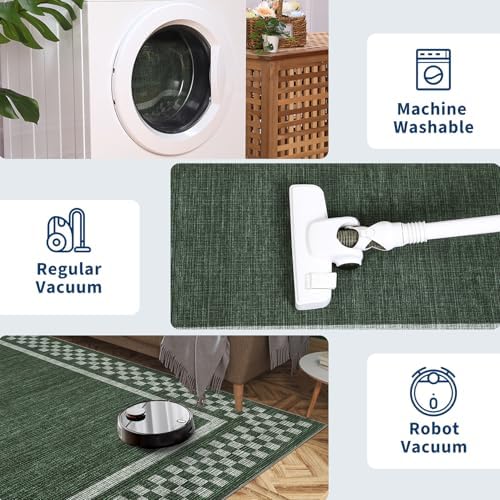 GarveeHome Modern Bordered 8x10 Area Rugs - Image 5