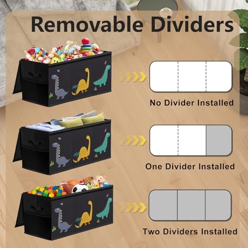 Toy Storage Box Kids Playroom – Extra Large Collapsible Clear Lid - Image 3