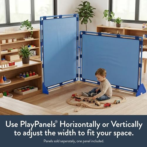 Children's Factory PlayPanel Room Divider 59.5" x 47.5", Sky Blue - Image 2