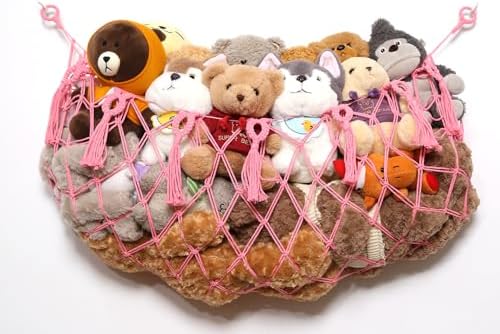 YKBU Stuffed Animal Net or Hammock Macrame Toy Diaplay Plush Toy Holder Corner by YKBU