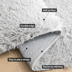 Amazon Basics Fluffy Washable Round Area Rug, Circle Shaggy Carpet - Image 3