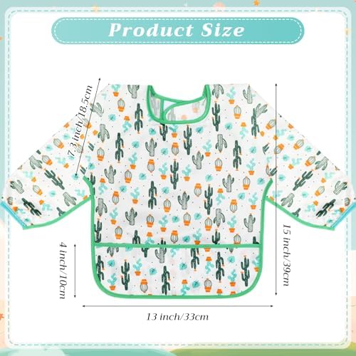 Tarpop Long Sleeve Bibs, Infant Smocks Bulk - Image 2